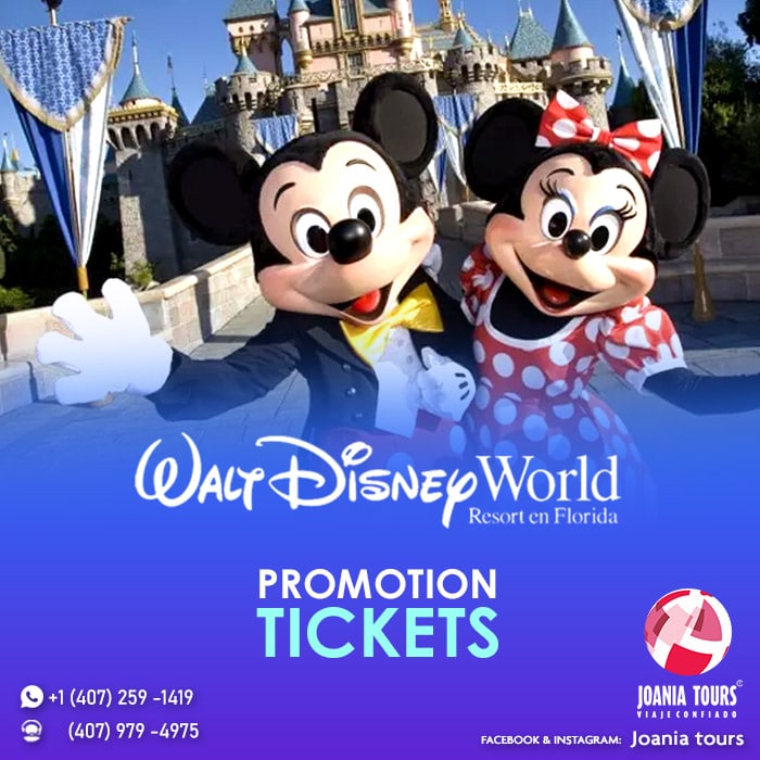 PROMOTION TICKETS DISNEY WORLD ORLANDO – Joania Tours