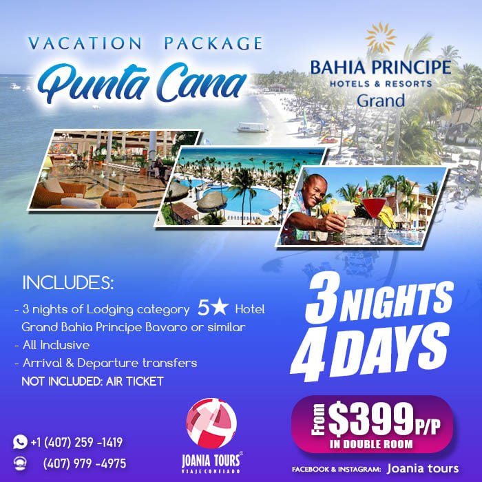 Paquete Punta Cana – Joania Tours